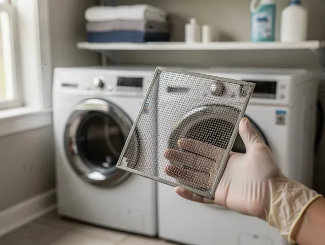 Pine Hills Dryer Vent Cleaning specialist performing detailed lint trap cleaning service in Pine Hills