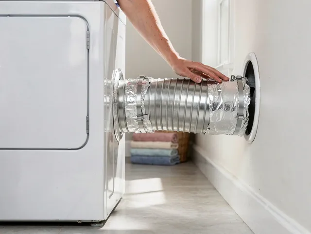 Professional dryer vent hose installation by Pine Hills Dryer Vent Cleaning in Pine Hills
