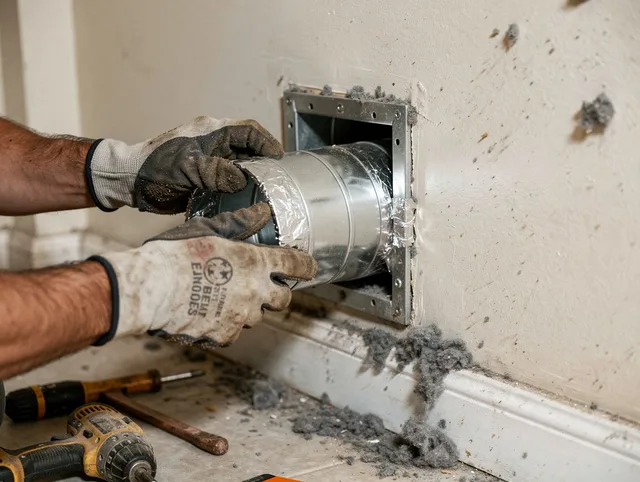 Professional dryer vent repair and installation by Pine Hills Dryer Vent Cleaning in Pine Hills